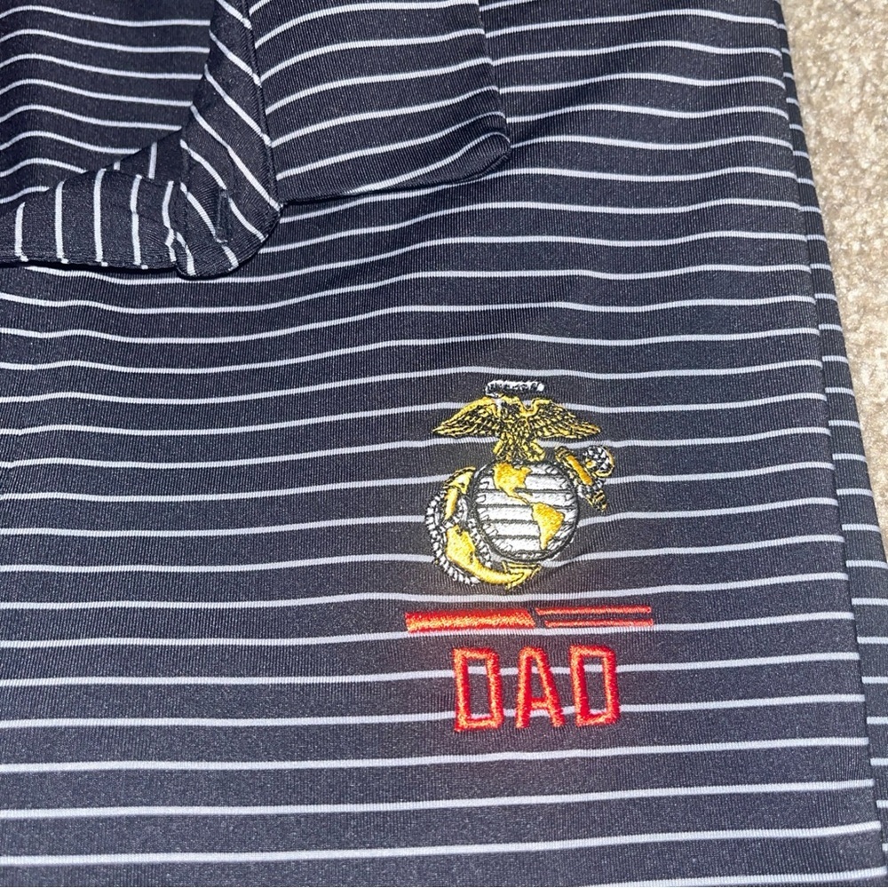 Under Armour Black and White Striped Shirt